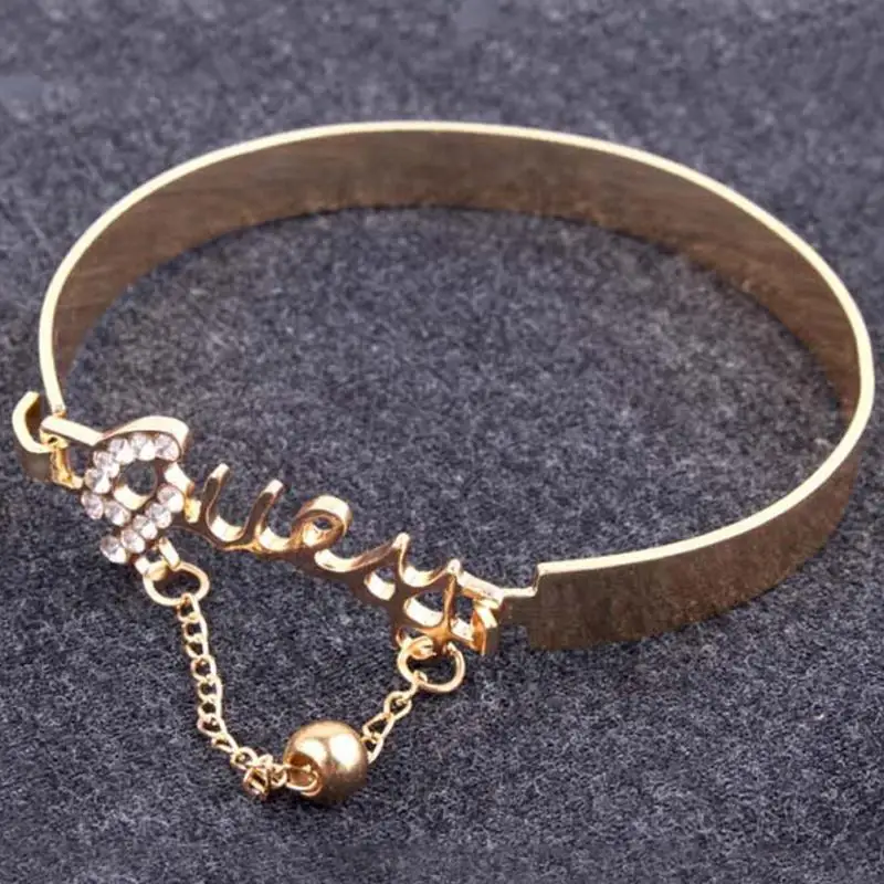 Fashion Jewelry Love Exquisite Bracelet Accessory Rhinestone Decor Stylish Hand Chain Ring Drop Shipping | Украшения и аксессуары
