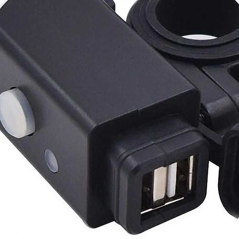 Двойной USB Порты и разъёмы 12 V-24 V Водонепроницаемый мотоцикл руль Зарядное