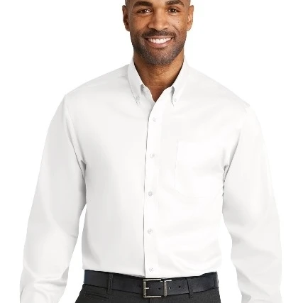 Красный дом RH78 Мужская нежелезная саржевая рубашка белая-маленькая |