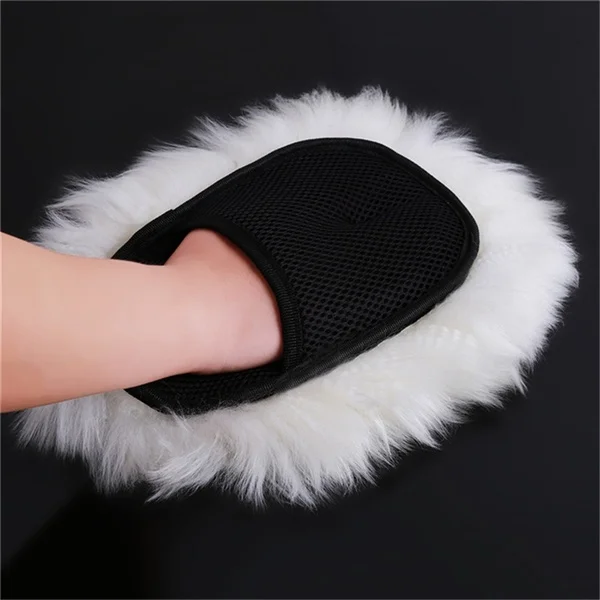 1Pcs Car Cleaning Products Wash Tool Sponge Bear Paw Plush Gloves |