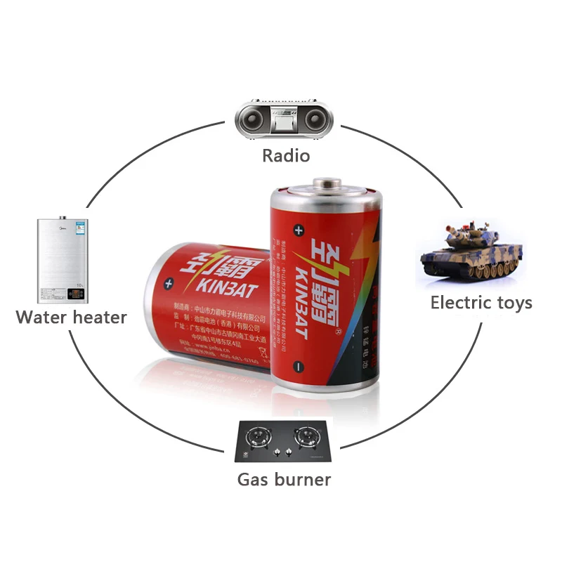 2 шт./лот R20S 1 5 В размер D углеродно-цинковая батарея первичные сухие батареи для