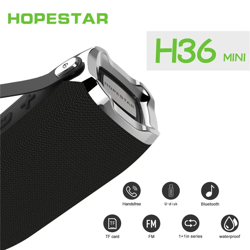 HOPESTAR H36 bluetooth 4 2 динамик открытый портативный водостойкий fm радио с микрофон Бас