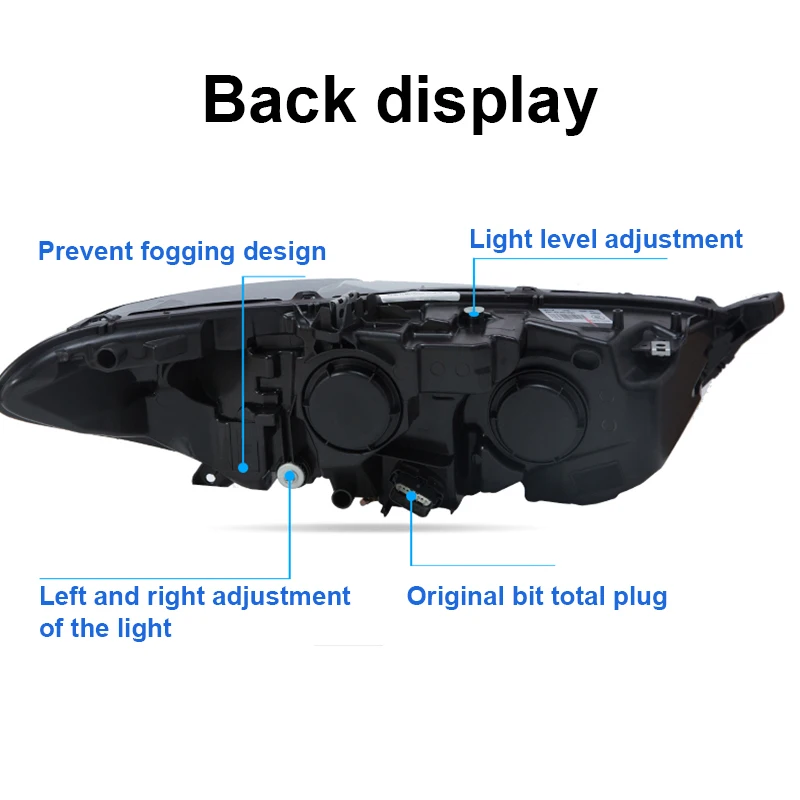ROADOT для Ford Mondeo 2013 2015 Автомобильные фары в сборе светодиодный HID DRL сигнал поворота