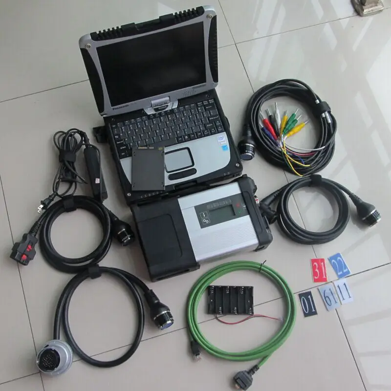Новый диагностический инструмент MB Star C5 SD Connect с ноутбуком Toughbook CF19 i5 4 Гб SSD HDD по