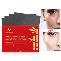 90pcspack bamboo charcoal oil blotting sheets facial absorbent paper oil control matting tissue portable face pads patches