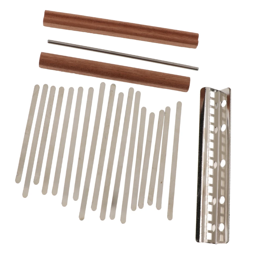 Tooyful 17 Key Kalimba Making Finger Piano Mbira Keys + Bridge для производителей DIY Tool Thumb набор