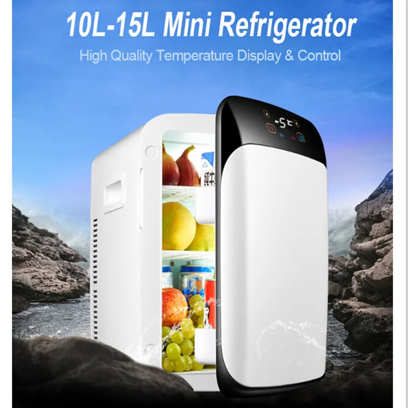 Автомобильный холодильник 15 л 12 В/220 В двухъядерный цифровой дисплей