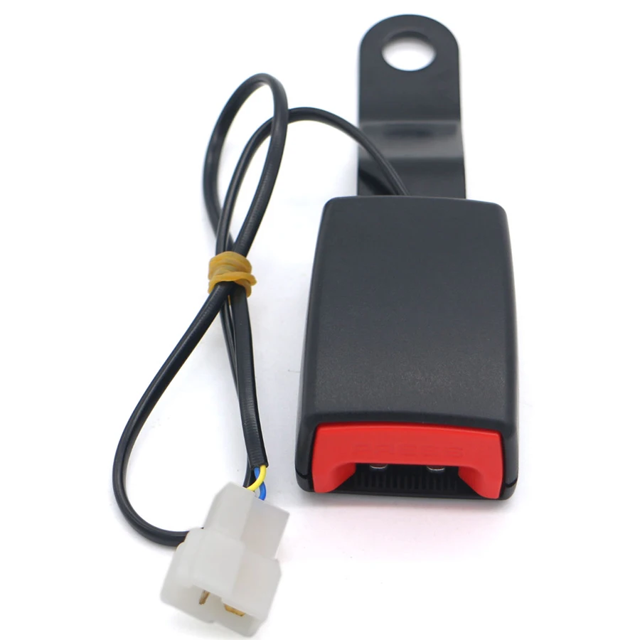 

Short belt lock Car Seat Belt Lock Buckle Padding Socket Plug Connector with Warning Cable