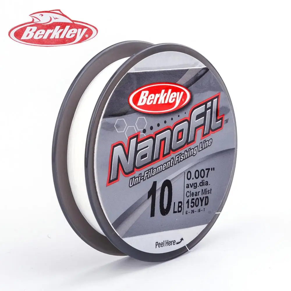 Berkley NanoFil тест 1LBs ~ 17LBs прозрачный туман 150yds Hi Vis Chartreuse 137 m наполнителя катушки Uni