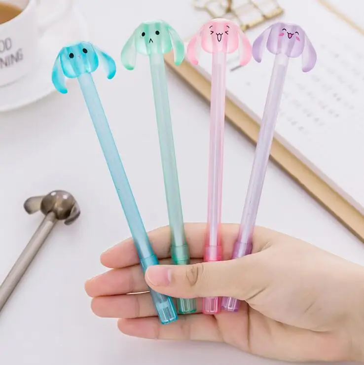 Эллен Брук 1 шт. Корейская Милая Канцелярия Kawaii длинные уши кролик ручка реклама