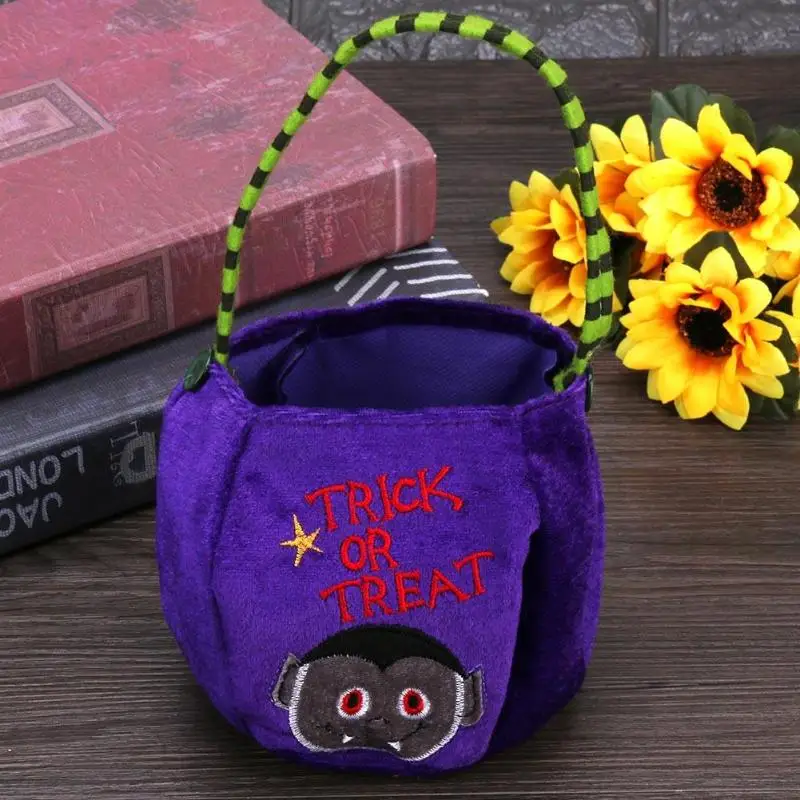 На Хэллоуин с надписью Trick или Treat конфеты мешок дети держатель сахара мешки