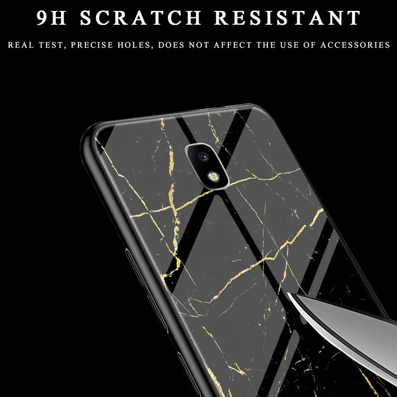 Tempered Glass Case For Samsung Galaxy J3 J5 J7 2017 J2 Pro 2018 Space Prime Cases Soft TPU Edge Cover |