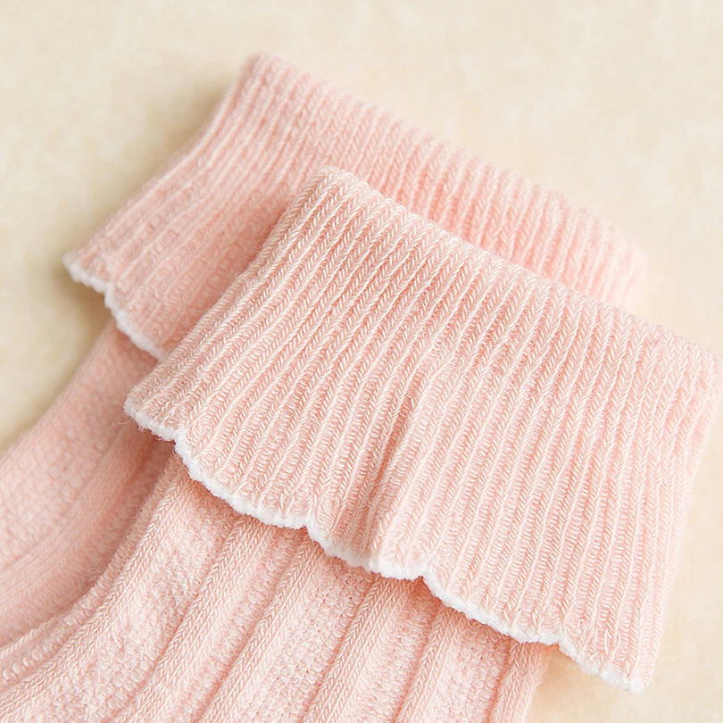 0-3Y Cotton Newborn Baby Girl Boy Autumn Winter Socks Warm Unisex Lovely Solid Toddler Sock skarpetki calcetines bebe | Детская одежда