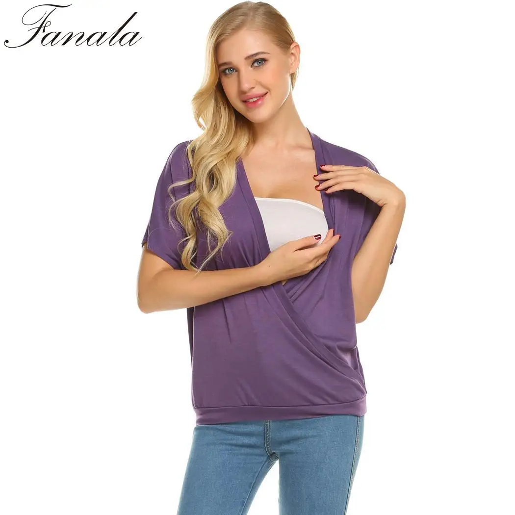 FANALA Женские повседневные футболки весна осень топы драпировка Лето Feminino
