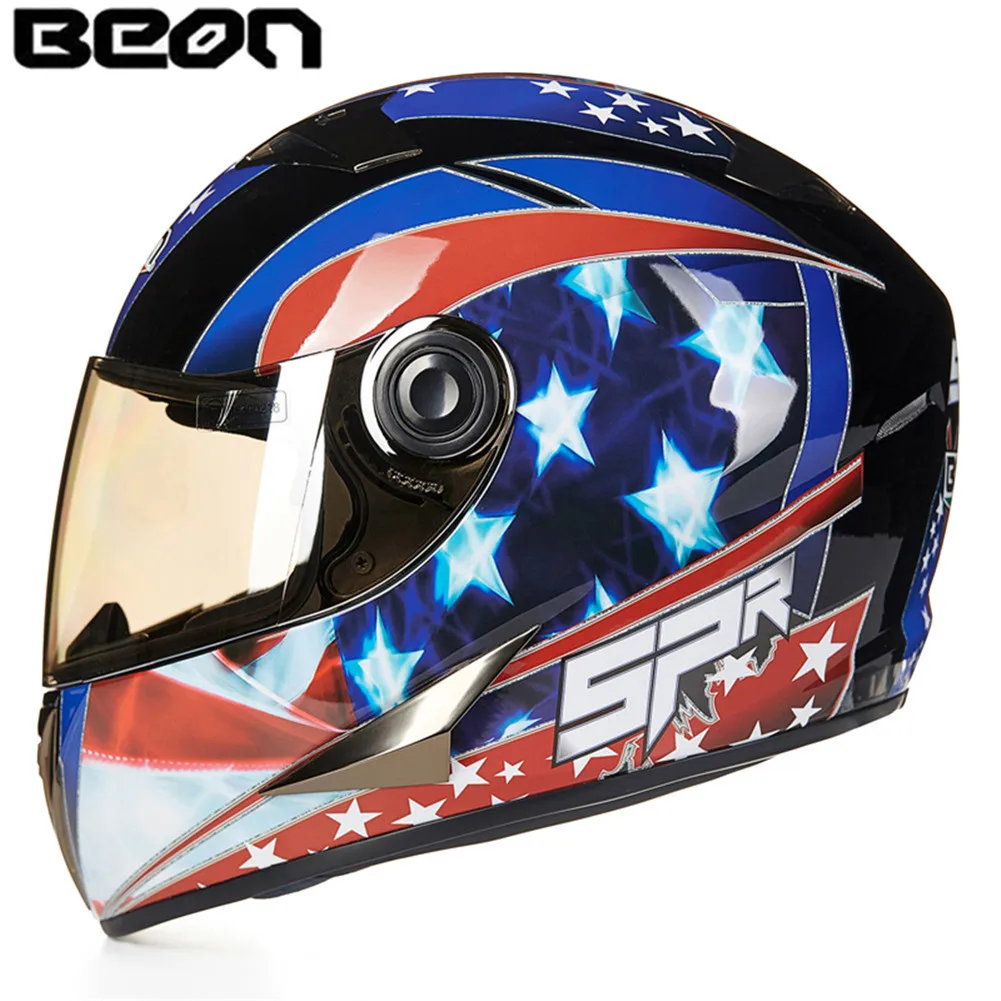 BEON мотоциклетный шлем для гонок полный moto Casque Casco cicleta Capacete Kask мотоциклетные шлемы