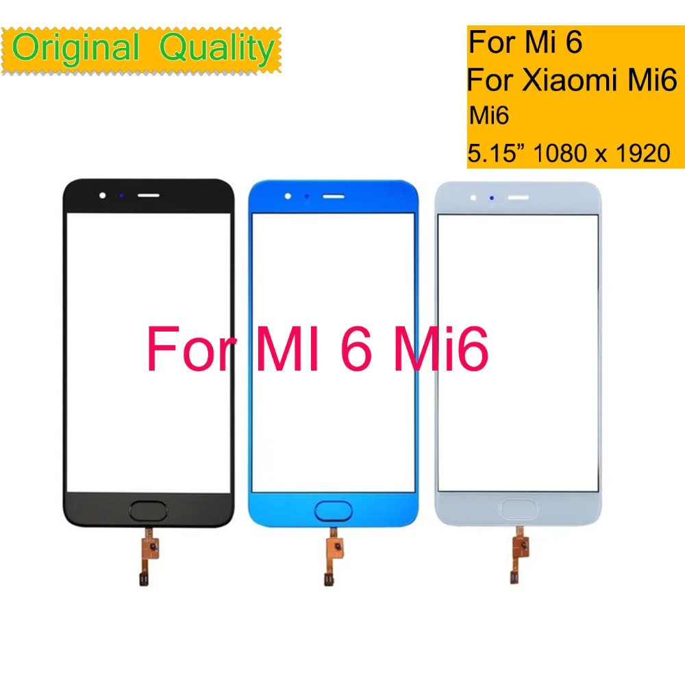 Оригинальный сенсорный экран для Xiaomi 6 Mi6 Mi M6 10 шт./лот дигитайзер сенсорной панели