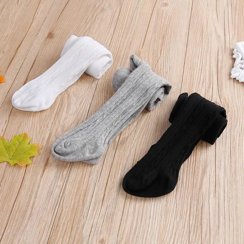 2018 осень зима модные хлопковые колготки для девочек однотонные обтягивающие