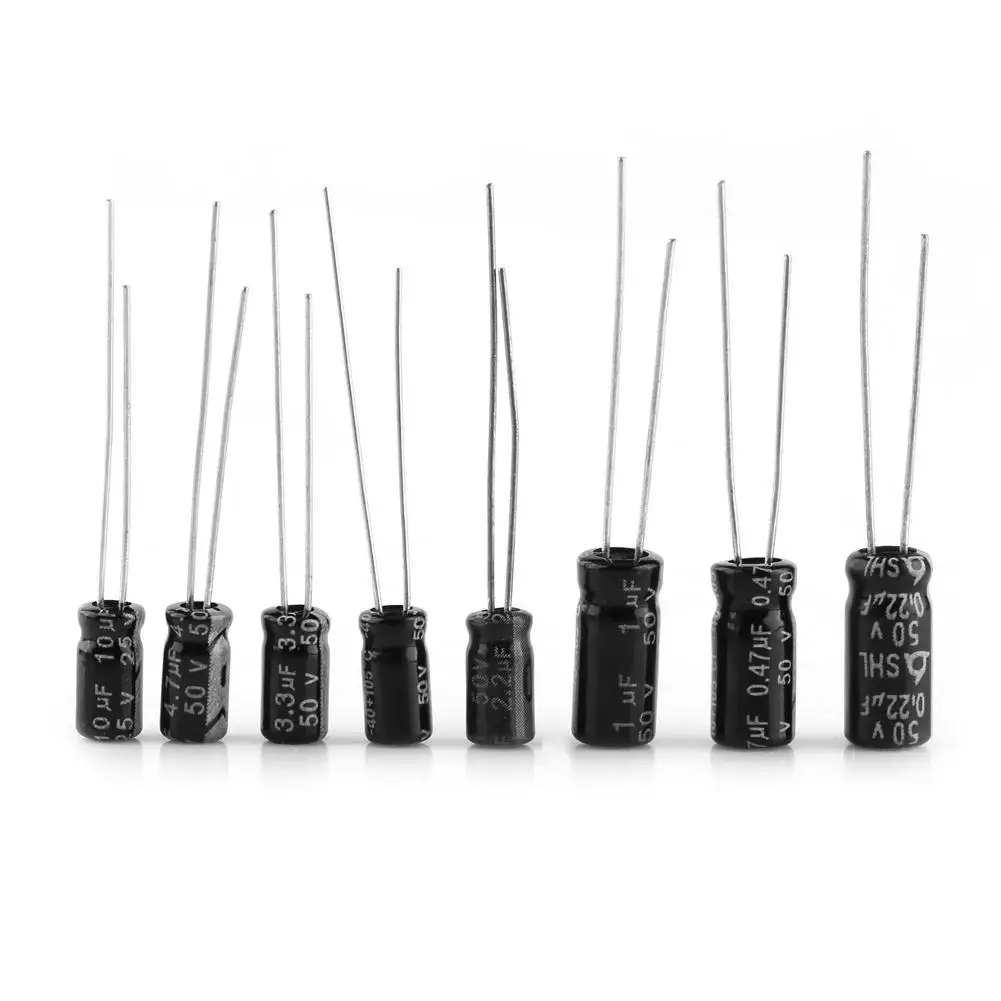 500pcs 10V~50V 24 Values Aluminum Electrolytic Capacitor Assorted Kit 0.1uF to 1000uF|Регуляторы напряж./стабилизаторы|