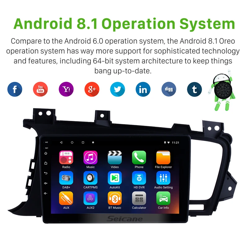 Автомагнитола Seicane с сенсорным экраном 9 дюймов Android 10 0 GPS мультимедийный плеер