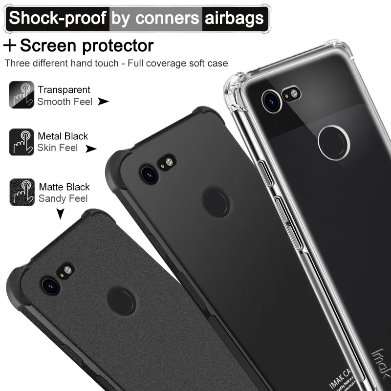 Подушка безопасности для Google Pixel3 Pixel 3 XL 3a 4 чехол с защитой экрана IMAK Мягкий ТПУ