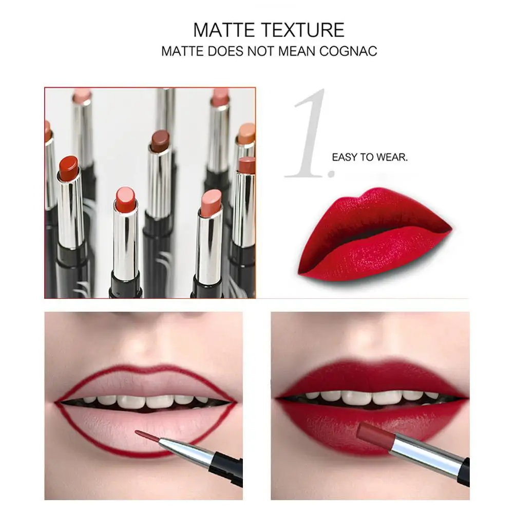 XY Fancy двухсторонний автоматический вращающийся карандаш для губной помады