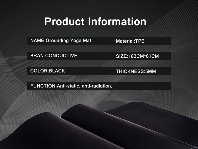구매 TPE 접지 요가 매트, 61cm X 183cm X 5mm