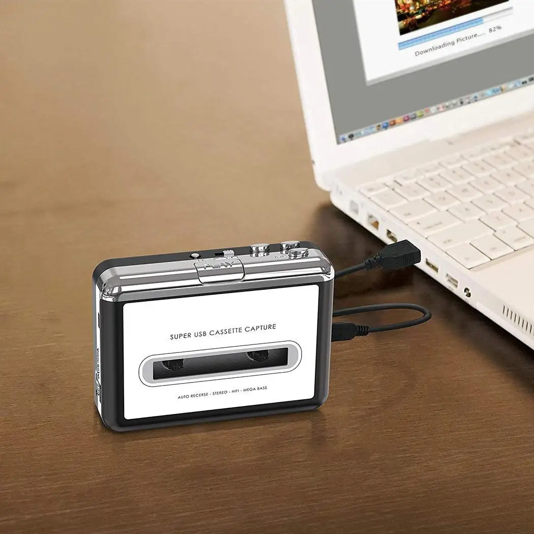 USB кассетник ленты к ПК MP3 CD WAV конвертер аудио Music Player черный белый