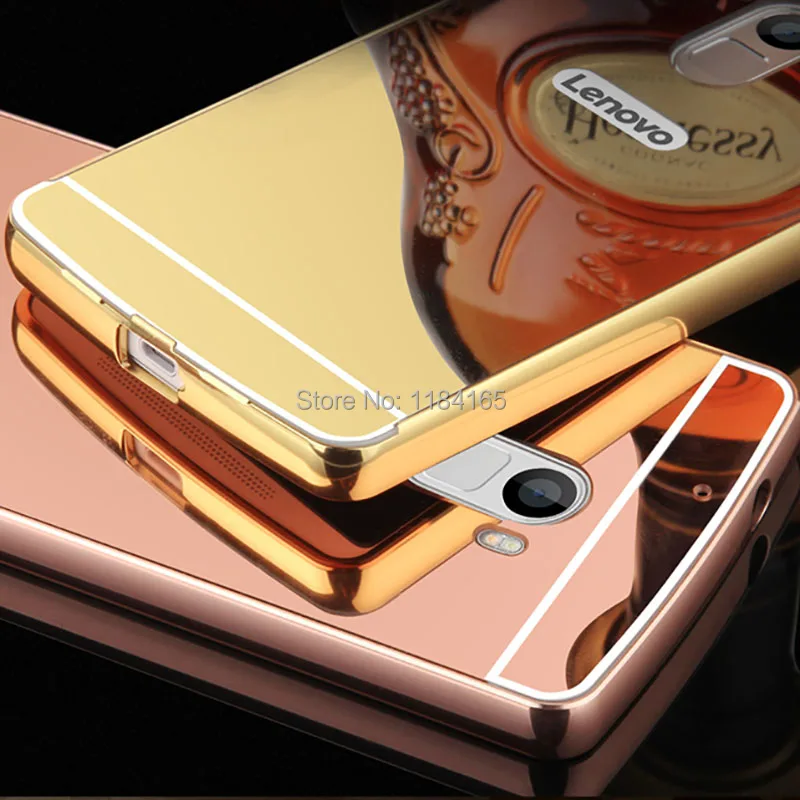 JONSNOW Case for Lenovo X3 Lite K4 Note A7010 Luxury Ultra Light Metal Aluminum Alloy Frame Mirror Back Cover Durable Shell |