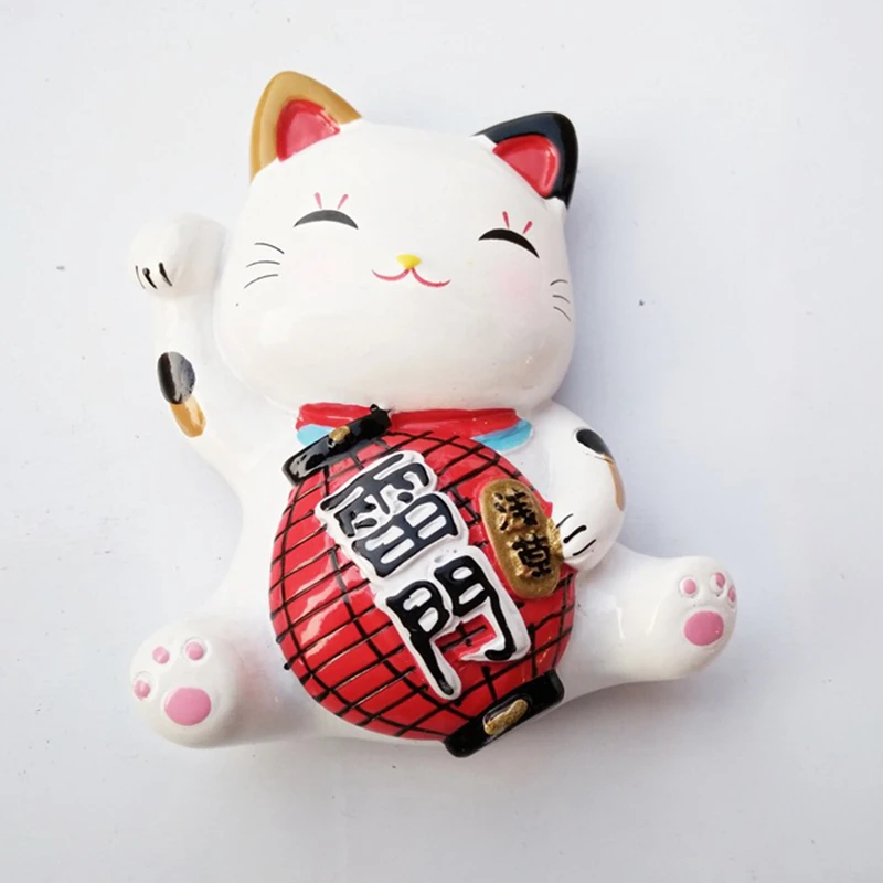 Личи Lucky Cat магнит на холодильник креативный животный дизайн магниты Kawaii