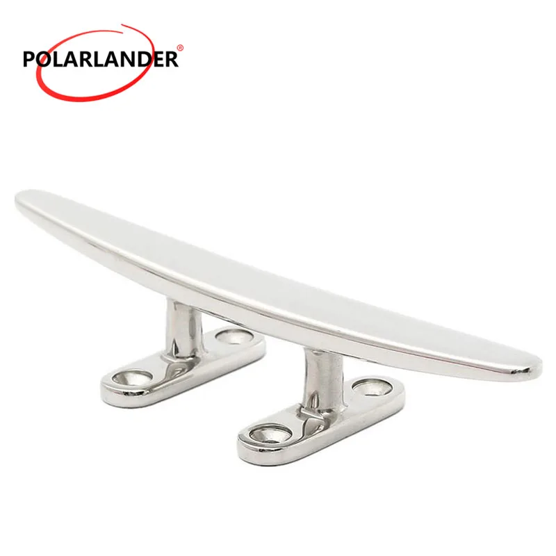 

Hardware 4 inch Deck Rope Marine Boat Low Flat Cleat 316 Stainless Steel