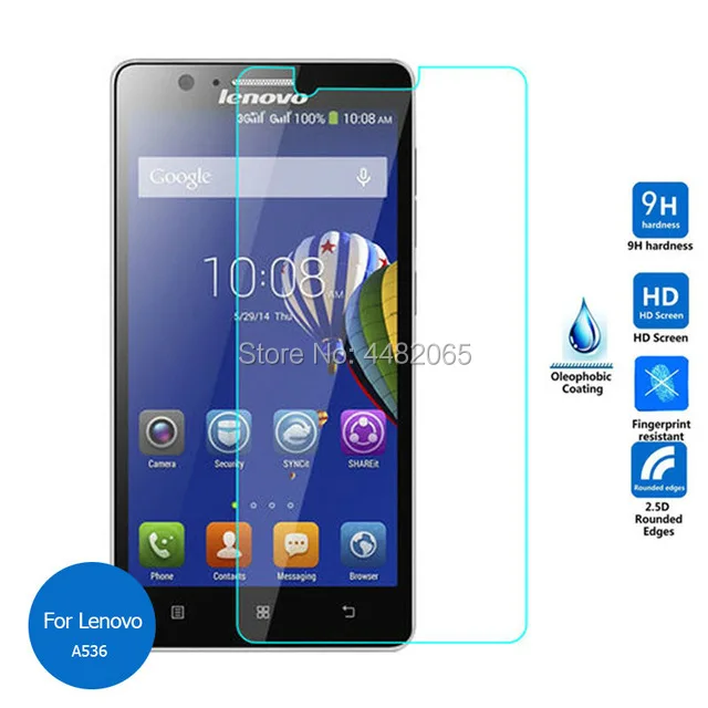 Закаленное стекло для Lenovo A536 защитная пленка 9h A358T A538 A 536 538 пленка|Защитные стёкла