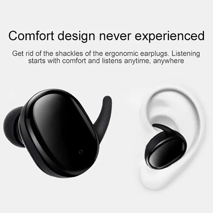 T2C TWS Wireless Mini Bluetooth Earphone For Xiaomi Huawei Mobile Stereo Earbud Sport Ear Phone With Mic Portable Charging Box |
