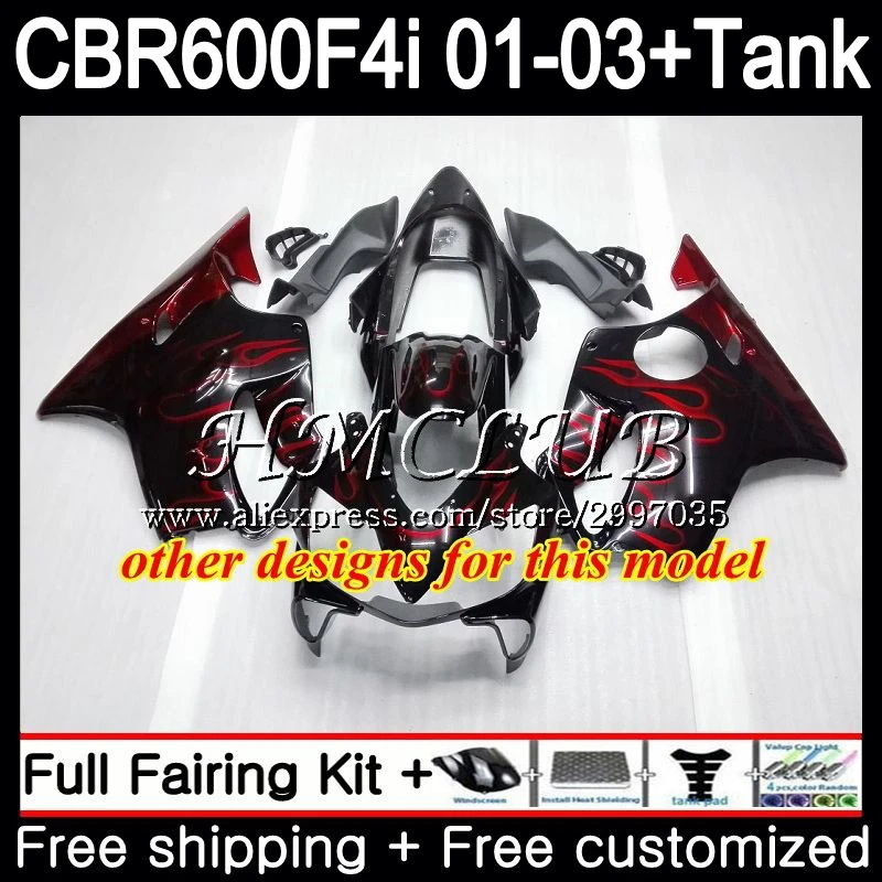 + Синий белый бак для HONDA CBR 600 F4i CBR600FS CBR600F4i 2001 2002 2003 77HC. 17 600F4i FS CBR600 01 02 03