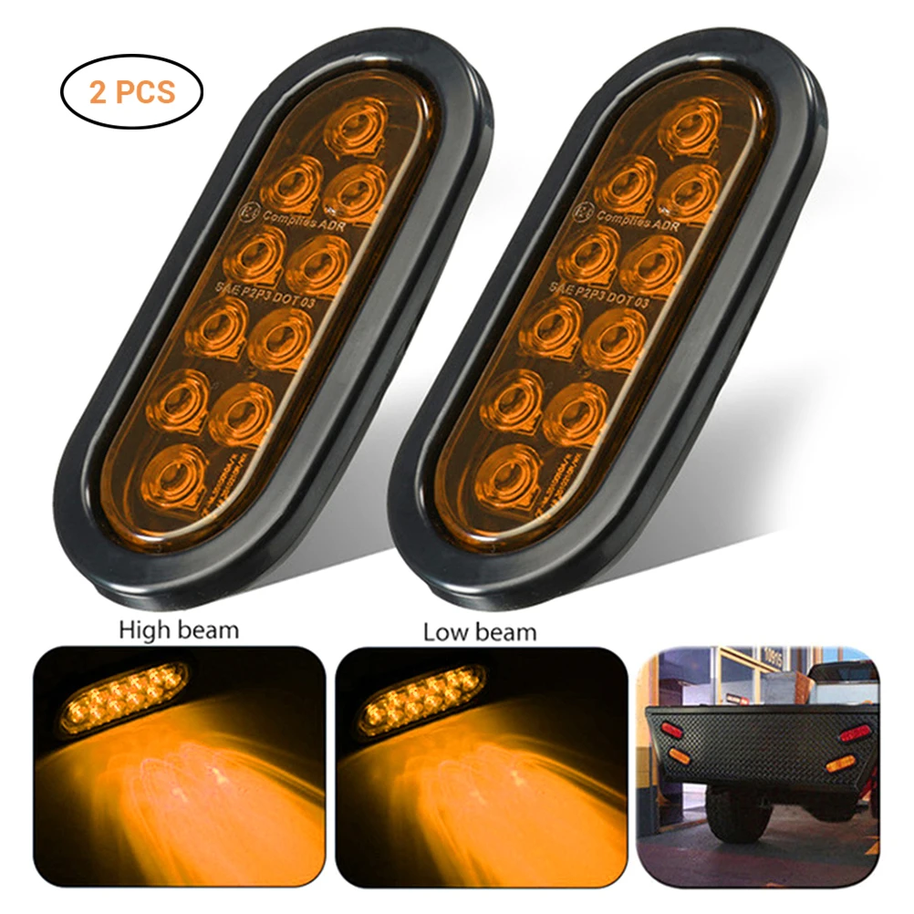 10LED предупреждающие боковые тормоза для задних фонарей грузовика|Световая