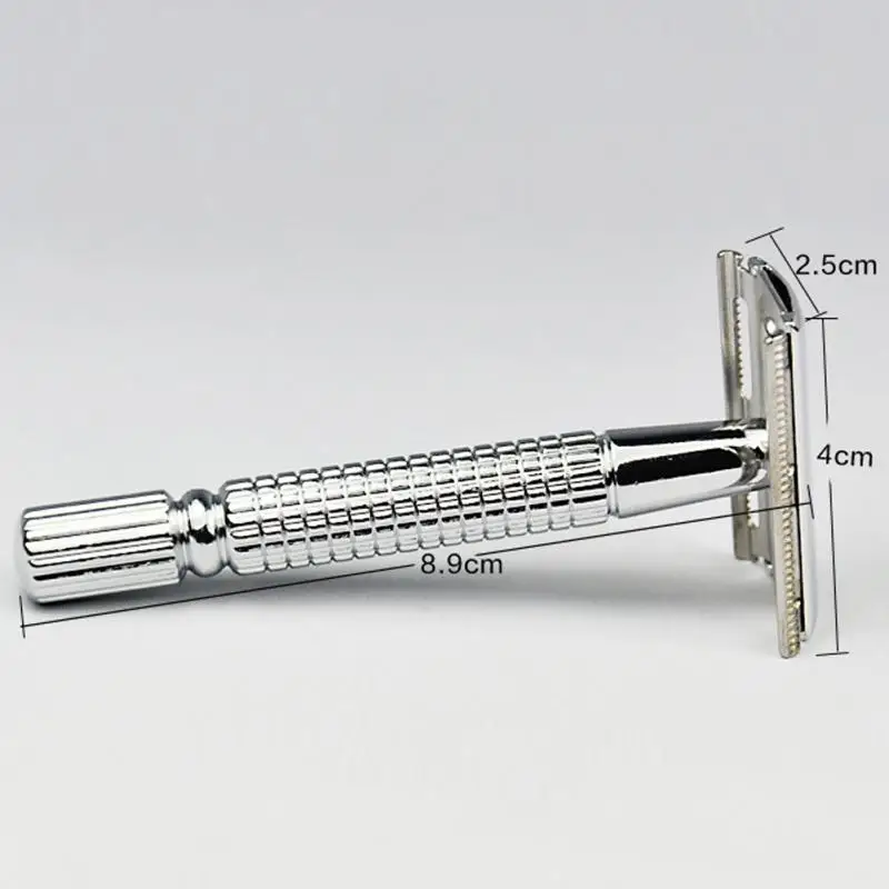 Высококачественная Мужская безопасная Классическая винтажная хромированная