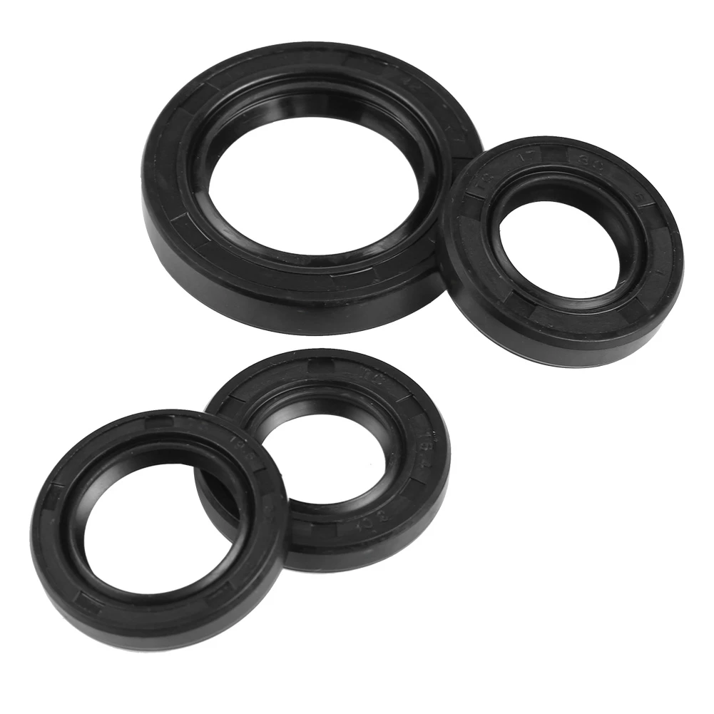 

4 Pcs Rubber Engine Crankshaft Gear Crank Case Oil Seal for Most GY6 50cc 139 QMB Scooters Oil Seal