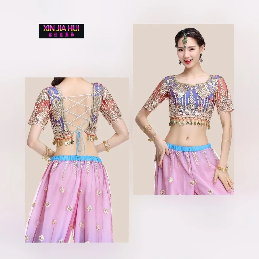 India Sari Oriental Clothing Adult Woman New Pattern Sexy Belly Dance Show Serve Suit Bellydance Costume Bollywood Carnaval |