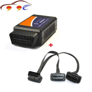 Супер Bluetooth Elm 327 OBD адаптер кабель экономия пакет ELM327 V2.1 считыватель кодов и OBD2 16-контактный удлинитель автомобильный диагностический инструмент