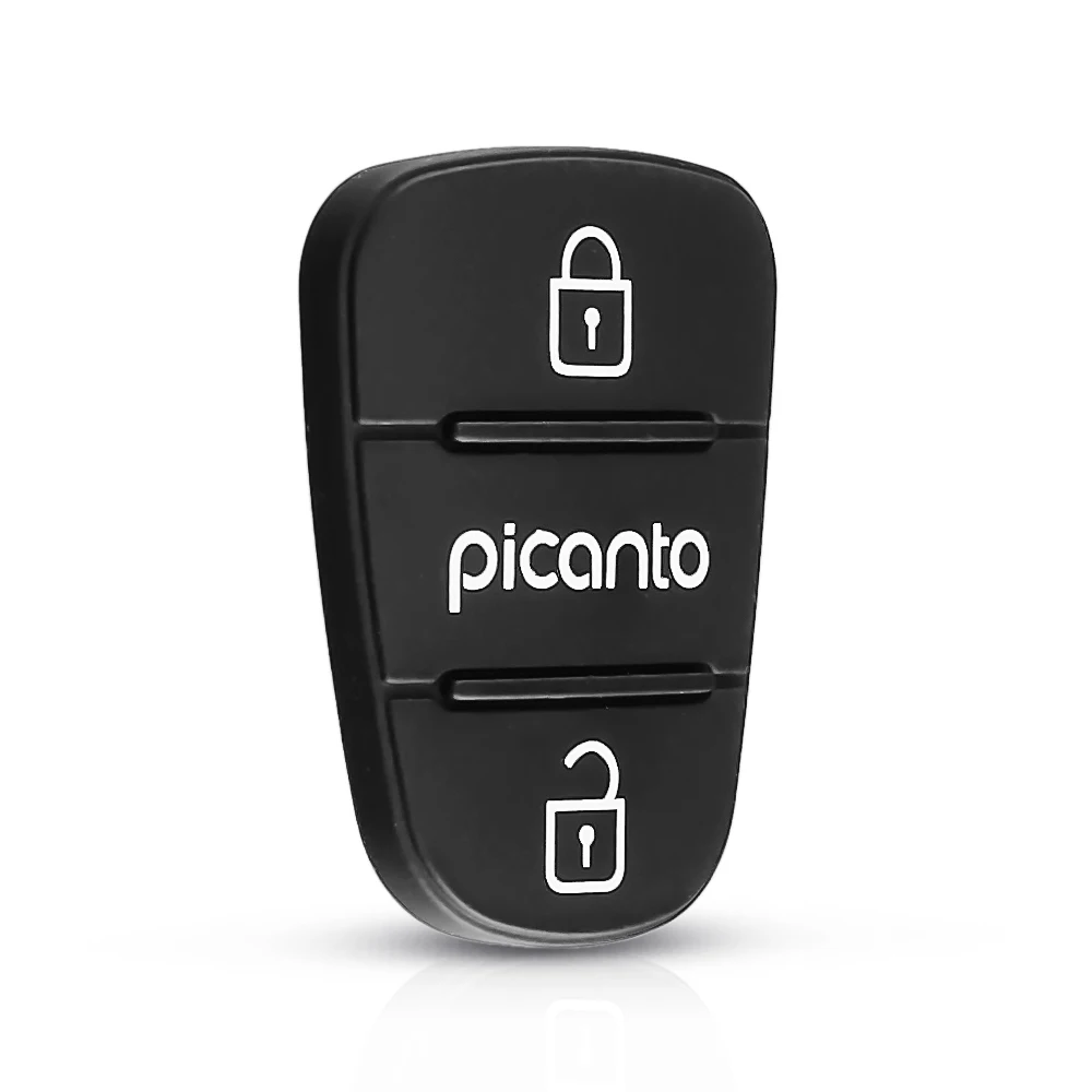 Запасная Кнопка Dandkey резиновая накладка для hyundai Picanto Solaris Accent Tucson l10 l20 l30 Kia K2 Rio флип-пульт дистанционного ключа автомобиля оболочка