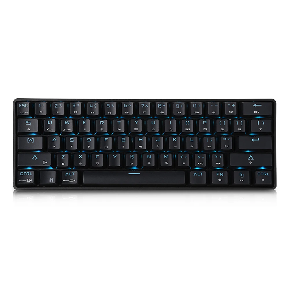 DK61 Bluetooth4.0 двойного режима механическая клавиатура 61 Ключи USB2.0 RGB свет игровой