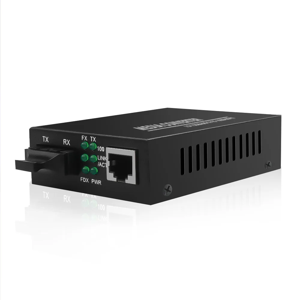 Kebidumei Mini 10/100 Мбит/с волоконно-оптический медиаконвертер многомодовый дуплексный