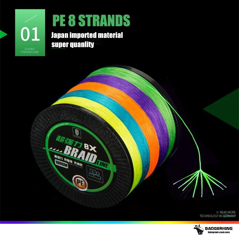 300m 500m 1000m colored braided fishing line 8 strands cord super quality braid mulifilament fish Japan Material | Спорт и