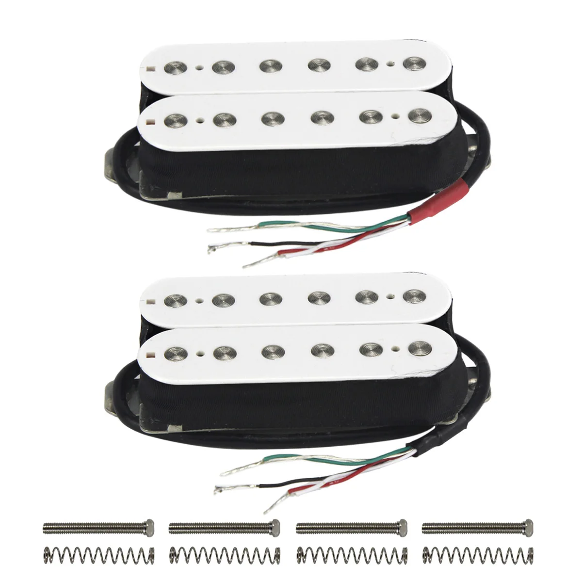 Флешка Alnico 5 гитара Humbucker пикап белый для аксессуаров электрогитары|Детали и