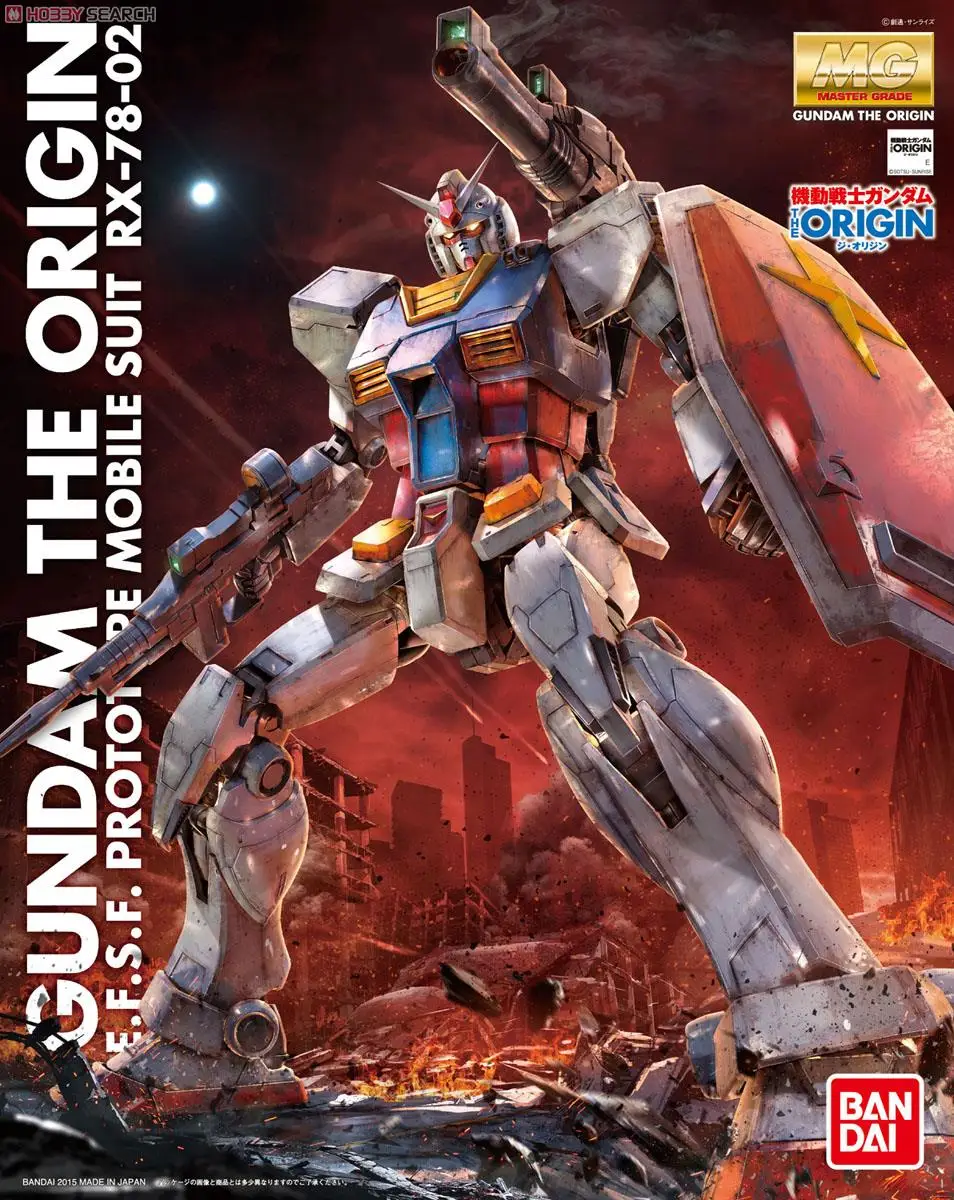 Bandai Gundam MG 1/100 RX 78 2 GUNDAM Ver.GTO Mobile Suit сборные модели наборы экшн фигурки детские