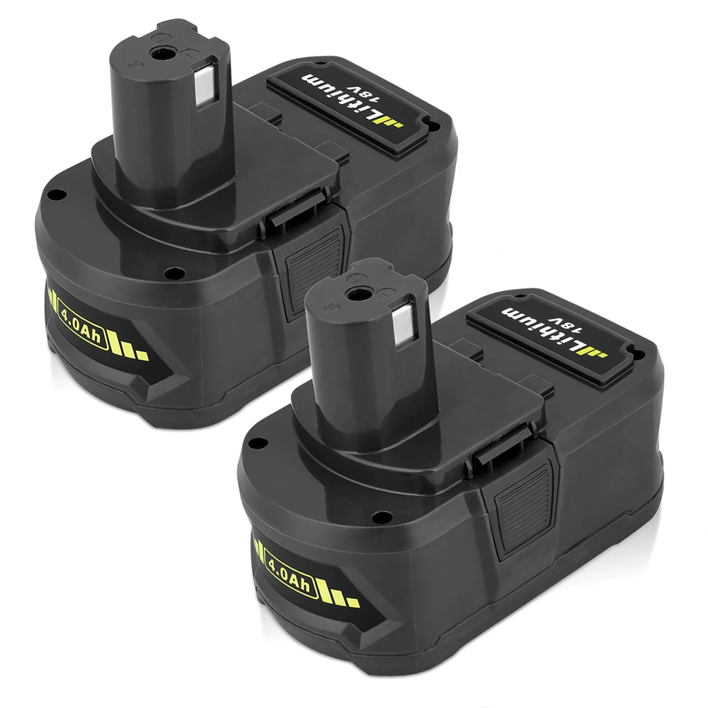 Аккумуляторная батарея FLOUREON P108 RB18L40 Li Ion высокой емкости для Ryobi 18V CAD 180L CP 180M P3310 4А