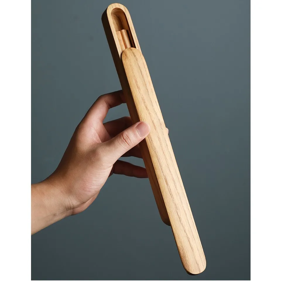 

Woodiness Chopsticks A Pair Japanese-style Wood Box Retro Portable Chopsticks Box Travel Have Meals Have Receive And Receive