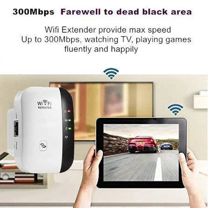 Портативный беспроводной Wi Fi ретранслятор 300 Мбит/с удлинитель антенный