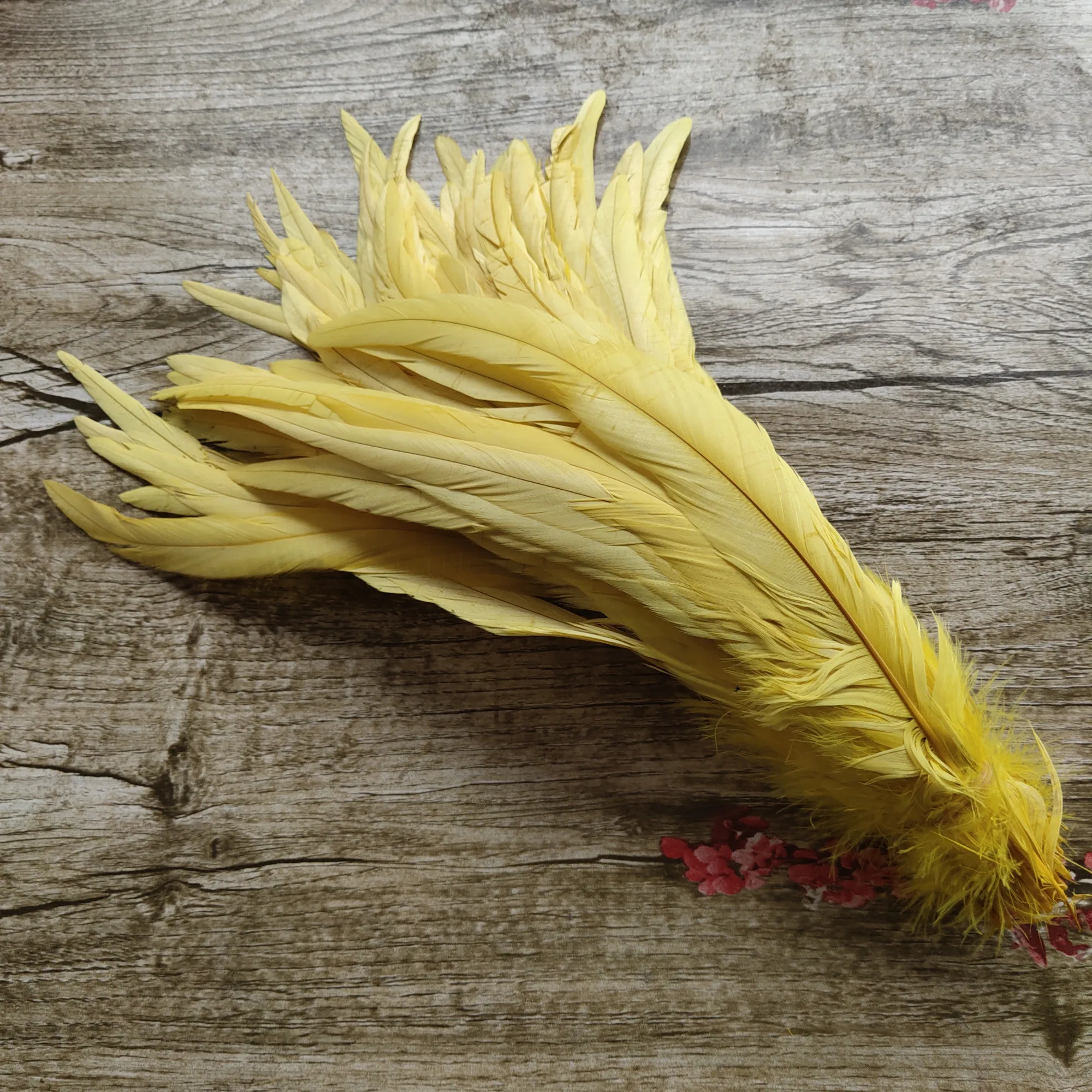 Новинка! Перья петуха желтые 12 14 дюймов/30 35 см 10 шт.|rooster feathers|feather wholesalerswholesale feather |