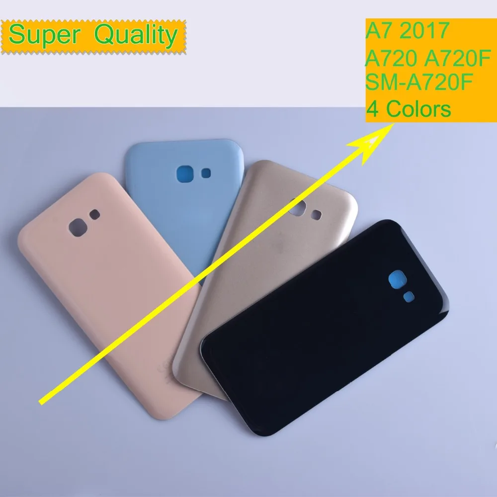 50 шт./лот для Samsung Galaxy A7 2017 A720 A720F SM корпус батарея Крышка задняя крышка Корпус