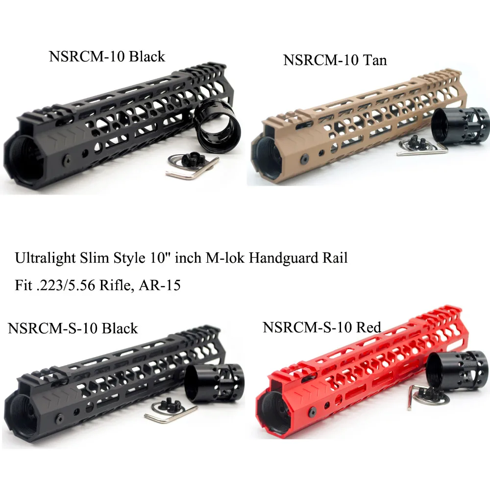 

Aplus 10-дюймовая M-lok направляющая для защиты рук, сверхлегкая Тонкая система крепления Пикатинни подходит для. 223/5.56 AR-15_Black/красный/песочный цв...